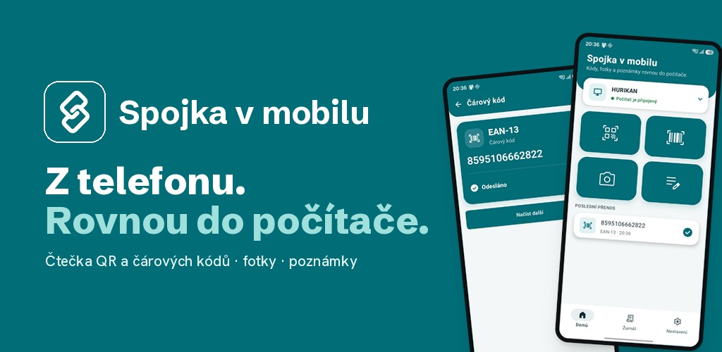 Spojka v mobilu — z telefonu rovnou do počítače